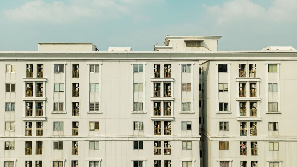 大規模な集合住宅の外観